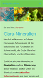 Mobile Screenshot of clara-mineralien.de